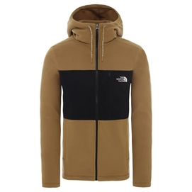 Vest The North Face Men Blocked Full Zip Hoodie British Khaki TNF Black