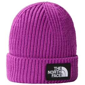 Muts The North Face Men TNF Logo Box Cuffed Beanie Regular Purple Cactus Flower