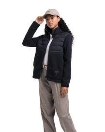 Vest Herschel Supply Co. Women's Guide Fleece Hybrid Sherpa Full Zip Black