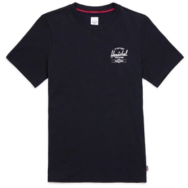 T-Shirt Herschel Supply Co. Womens Tee Classic Logo Black White-XS