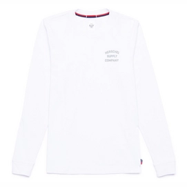 T-Shirt Herschel Supply Co. Women's Long Sleeve Tee Stack Logo  Bright White Grey