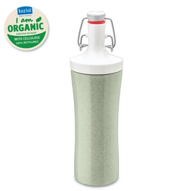 Gourde Koziol Plopp To Go 425 ml Organic Green Cotton White