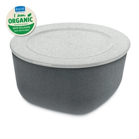 Lunchbox Koziol Connect Box 2 Schaal met Deksel 2 liter Organic Deep Grey