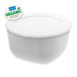 Lunchbox Koziol Connect Box 2 Schaal met Deksel 2 liter Organic Grey Cotton White
