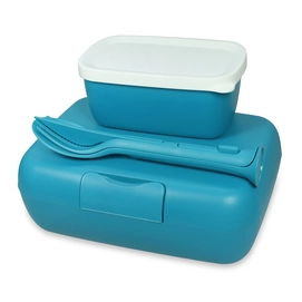 Lunchbox- en Bestekset Koziol Candy Ready Ocean Blue