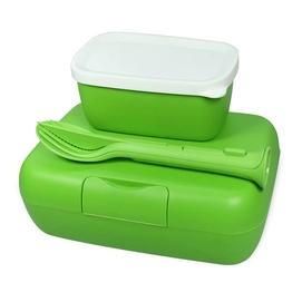 Lunchbox- en Bestekset Koziol Candy Ready Healthy Green