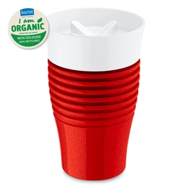 Thermosbeker Koziol Safe To Go 400 ml Organic Red