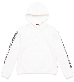 Trui Herschel Supply Co. Women's Pullover Hoodie Sleeve Print Blanc de Blanc Black