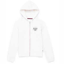 Vest Herschel Supply Co. Women's Full Zip Hoodie Classic Logo Blanc de Blanc Black