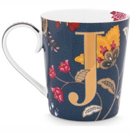 Tasse Pip Studio Alphabet Mug Floral Fantasy Blue J 350 ml