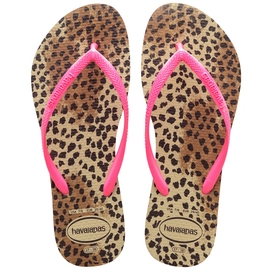 Flip Flops Havaianas Slim Animals Sand Grey Pink Damen-Schuhgröße 29 - 30