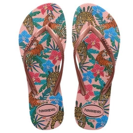 Slipper Havaianas Slim Tropical Ballet Rose Pink Retro Metallic