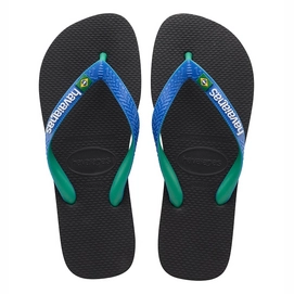 Slipper Havaianas Kids Brasil Logo Black Blue Star