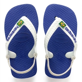 Flip Flops Havaianas Baby Brasil Logo II Marine Blue Kinder-Schuhgröße 23 - 24
