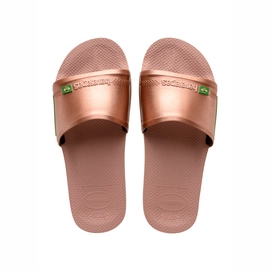 Slipper Havaianas Slide Brasil Crocus Rose Gloden Blush