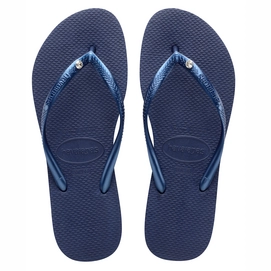 Flip Flops Havaianas Slim Crystal Sw II Navy Blue Damen-Schuhgröße 41 - 42