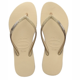 Flip Flops Havaianas Slim Sparkle II Sand Grey  Damen-Schuhgröße 33 - 34