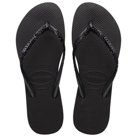 Flip Flops Havaianas Slim Glitter II Black Dark Grey Damen-Schuhgröße 35 - 36