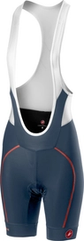 Fietsbroek Castelli Women Velocissima Bibshort Dark St Blue Salmon