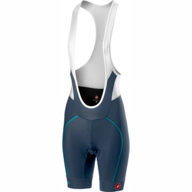 Fietsbroek Castelli Women Velocissima Bibshort Dark St Blue Turq