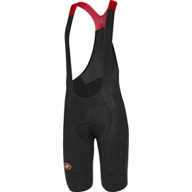 Fietsbroek Castelli Men Omloop Thermal Bibshort Black Red Reflex