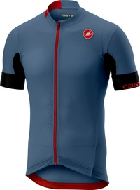Fietsshirt Castelli Men Aero Race 4.1 Solid Jersey FZ Light Steel Blue