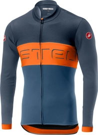 Fietsshirt Castelli Men Prologo VI Long Sleeve FZ D  Blue Orange Blue