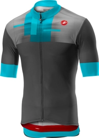 Fietsshirt Castelli Men A Bloc Jersey FZ Dark Gray