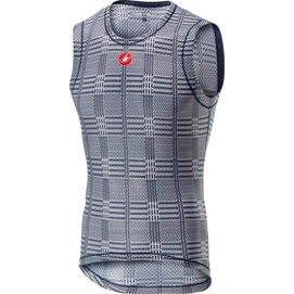 Fietsshirt Castelli Men Pro Mesh Sleeveless Dark Steel Blue White