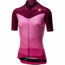 Fietsshirt Castelli Women Tabularasa Jersey FZ Onda Cyclamen