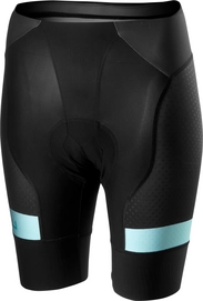 Fietsbroek Castelli Women Free Aero Race 4 Short Black Aruba Blue
