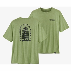 T-Shirt Patagonia Cap Cool Daily Graphic Shirt Lands Herren Tree Trotter Salvia Green X Dye