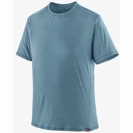 T-Shirt Patagonia Cap Cool Lightweight Shirt Herren Light Plume Grey Steam Blue X Dye