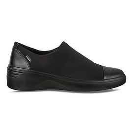 Slip On Shoes ECCO Women Soft 7 Wedge Slip On Black Dritton-Shoe size 36