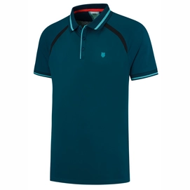 Tennisshirt K Swiss Men Hypercourt Polo 5 Blue Opal-XL