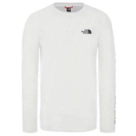 Shirt The North Face Men L/S Graphic Flow TNF White TNF Black