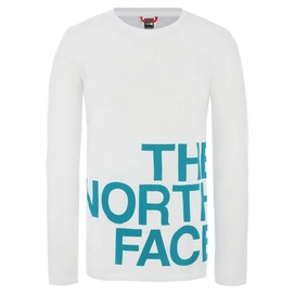 Shirt The North Face Men L/S Graphic Flow TNF White Fanfare Green