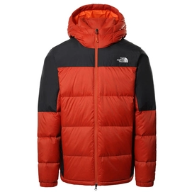 Jas The North Face Men Diablo Down Hoodie Burnt Ochre TNF Black