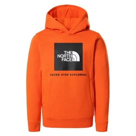 Pullover The North Face Box Pullover Hoodie Red Orange Kinder