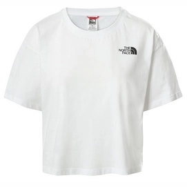 T-Shirt The North Face Cropped Simple Dome Tee TNF White Damen-S