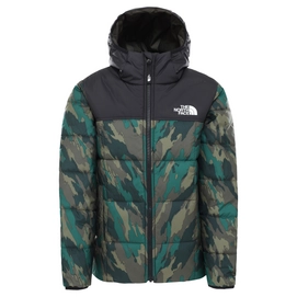 Jas The North Face Boys Reversible Perrito Jacket Evergreen Mountain Camo Print