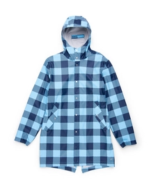 Jas Herschel Supply Co. Men's Rainwear Fishtail Peacoat Gingham