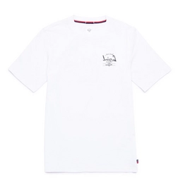 T-Shirt Herschel Supply Co. Men's Tee Arabic Classic Logo Bright White