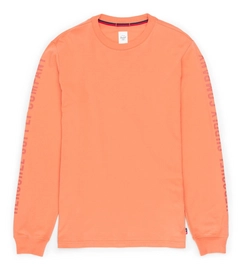 Trui Herschel Supply Co. Men's Long Sleeve Tee Sleeve Print Carnelian Apricot