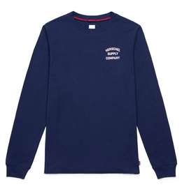 Trui Herschel Supply Co. Men's Long Sleeve Tee Stack Logo  Peacoat Ash Rose