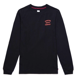 Trui Herschel Supply Co. Men's Long Sleeve Tee Stack Logo  Black Carnelian