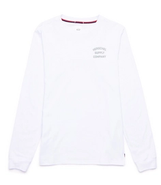 Trui Herschel Supply Co. Men's Long Sleeve Tee Stack Logo  Bright White Grey
