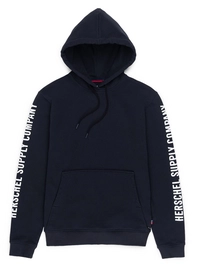 Trui Herschel Supply Co. Men's Pullover Hoodie Sleeve Print Black White