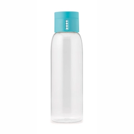 Wasserflasche Joseph Joseph Dot Hydration-Tracking 600 ml Türkis