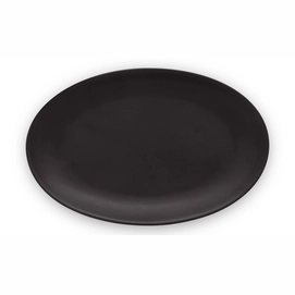Dinner Plate VT Wonen Oval Matte Black 25.5 cm
